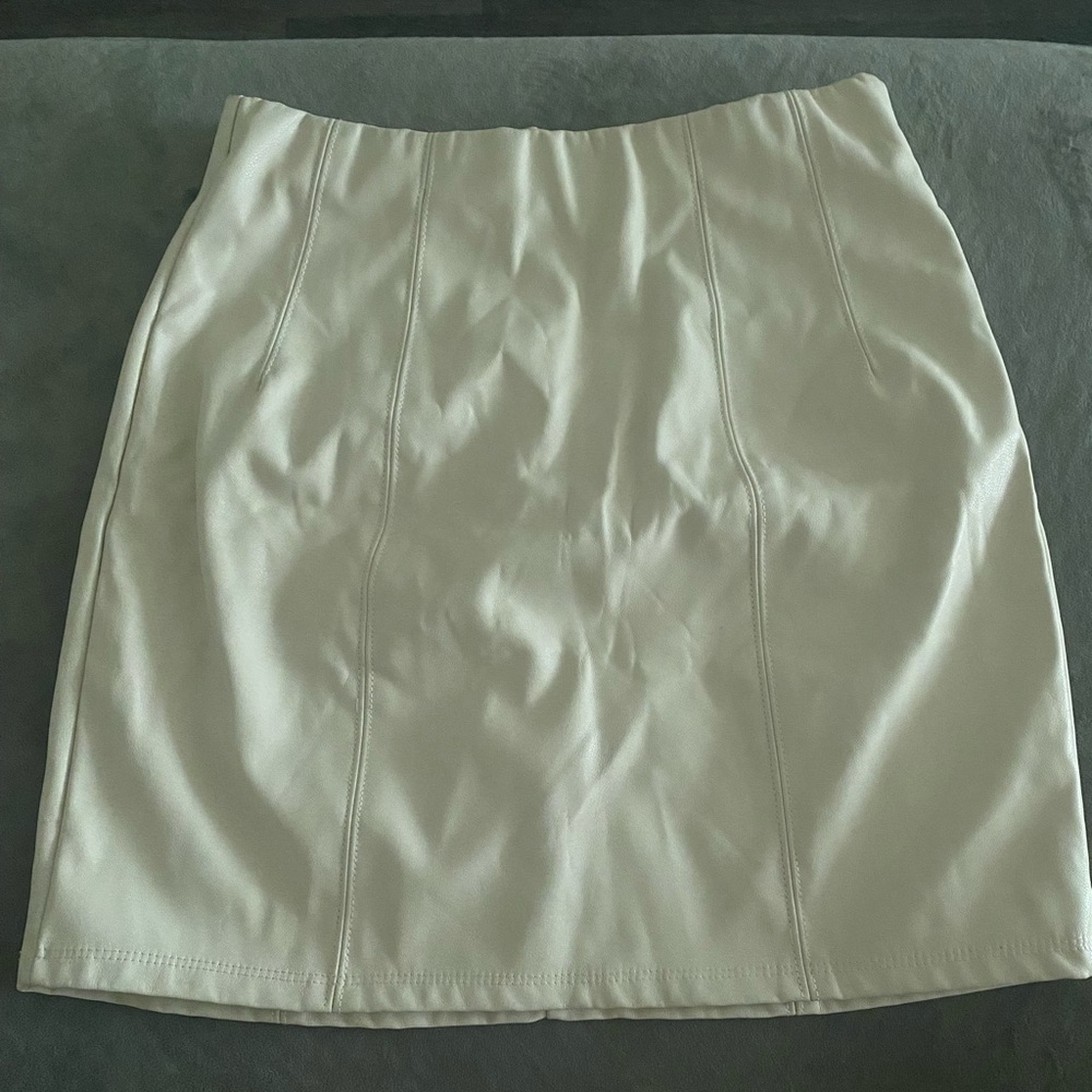 Faux Leather Skirt